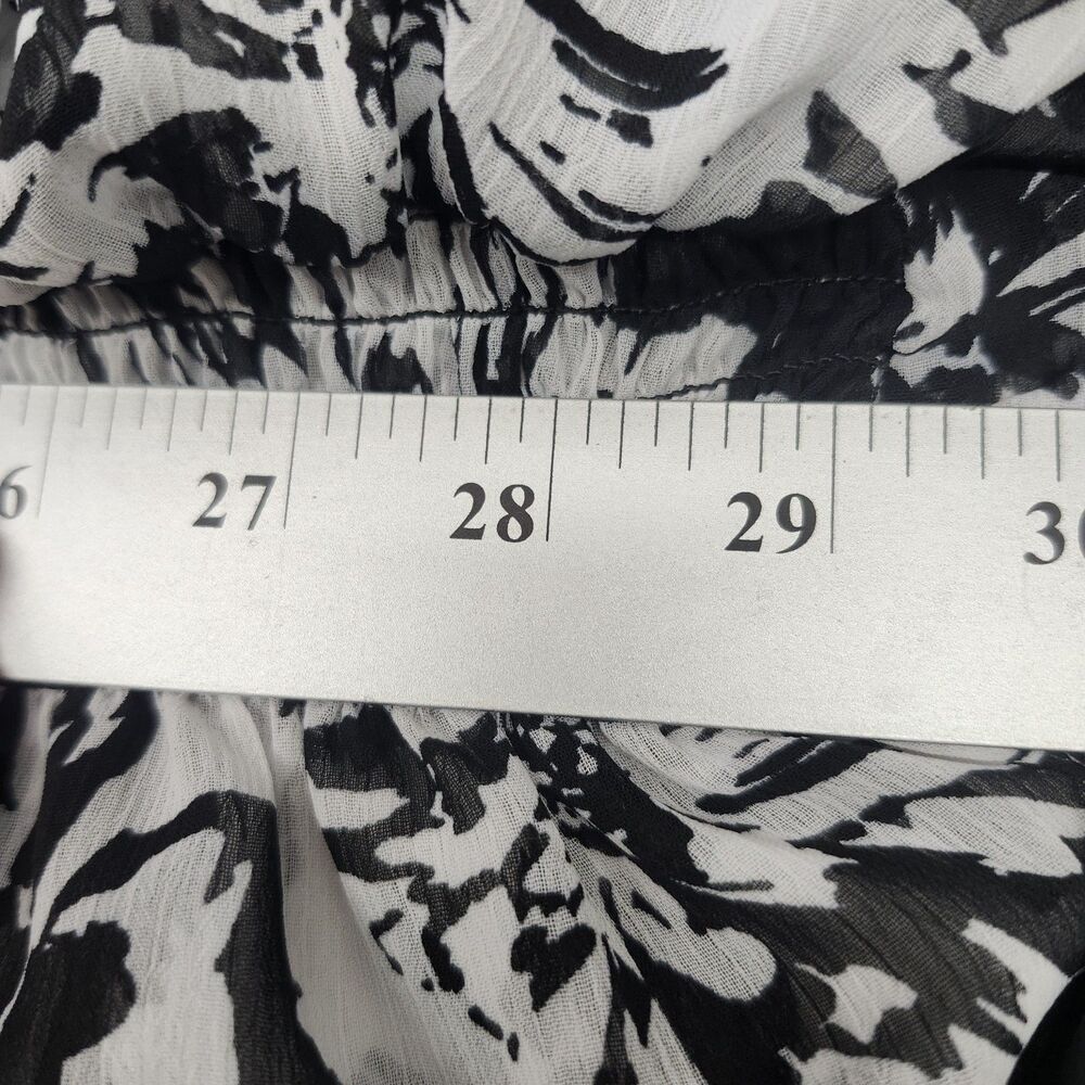 Time and True Swim Cover-up Womens 3XL Black White Floral Sheer Dolman Sleeves - Picture 8 of 10